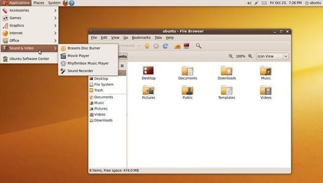 Ubuntu is more focused on the desktop side