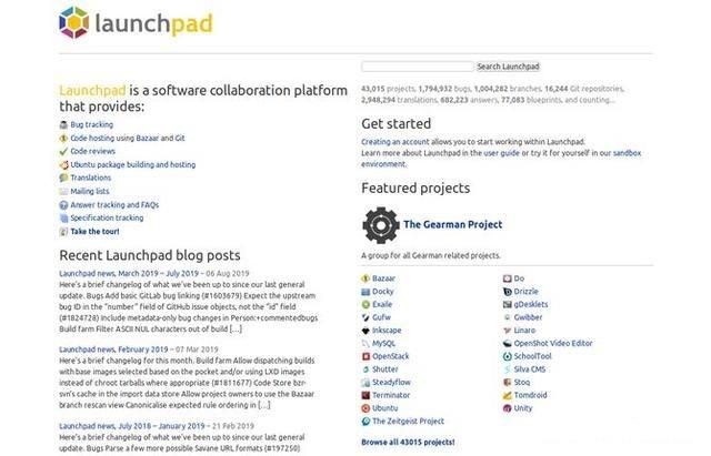 Launchpad has become home to a lot of open source software