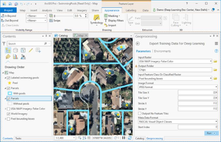 Exporting Training Data for Deep Learning Tools in ArcGIS
