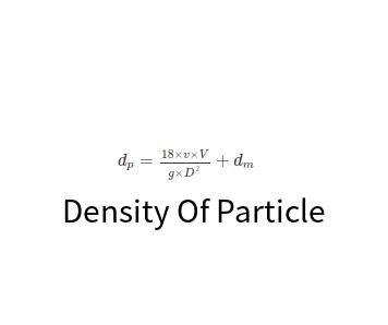 Calculate Density Of Particle