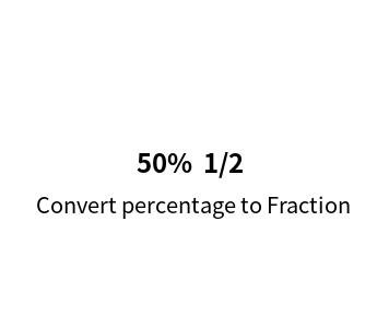 Convert percentage to Fraction online calculator