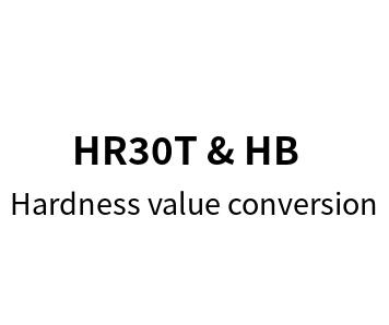Hardness value conversion online calculator(HR30T to HB)